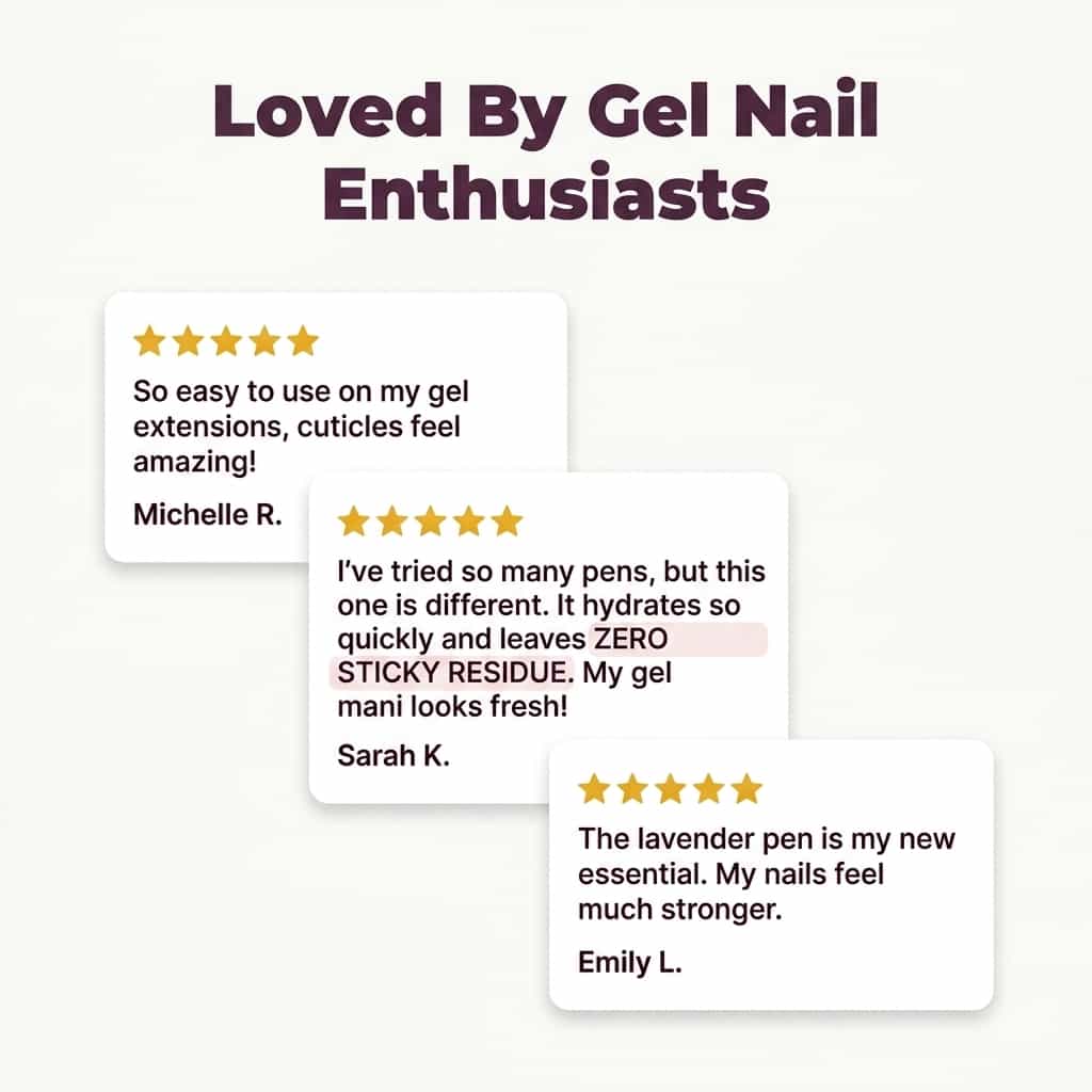3-in-1 Nail & Cuticle Care Pen with Jojoba & Camellia Oil