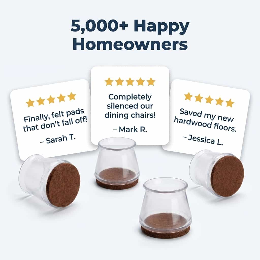 SlideSafe – Protects Your Home from Scratches and Unwanted Furniture Noises [8 + 8 Free]