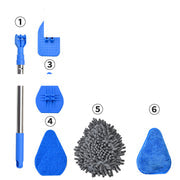 Telescopic 3-in-1 Cleaning Brush with Interchangeable Heads