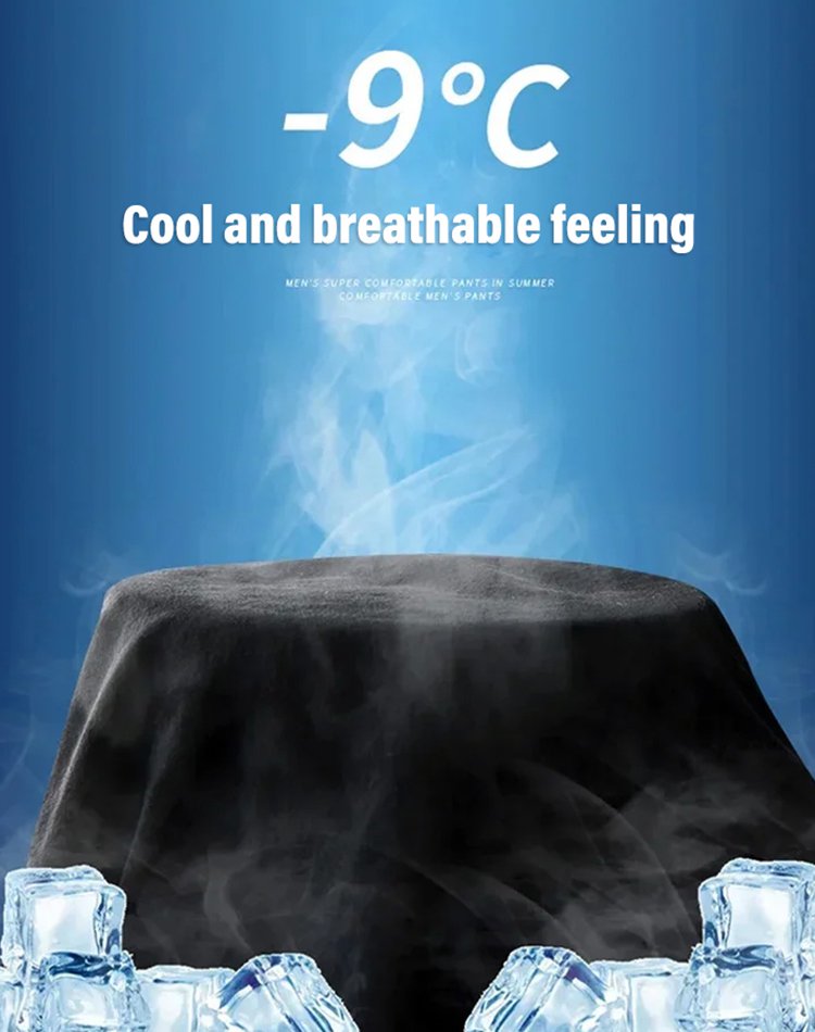Unisex Ice Silk Stretch Shorts – Cooling Breathable Summer Shorts