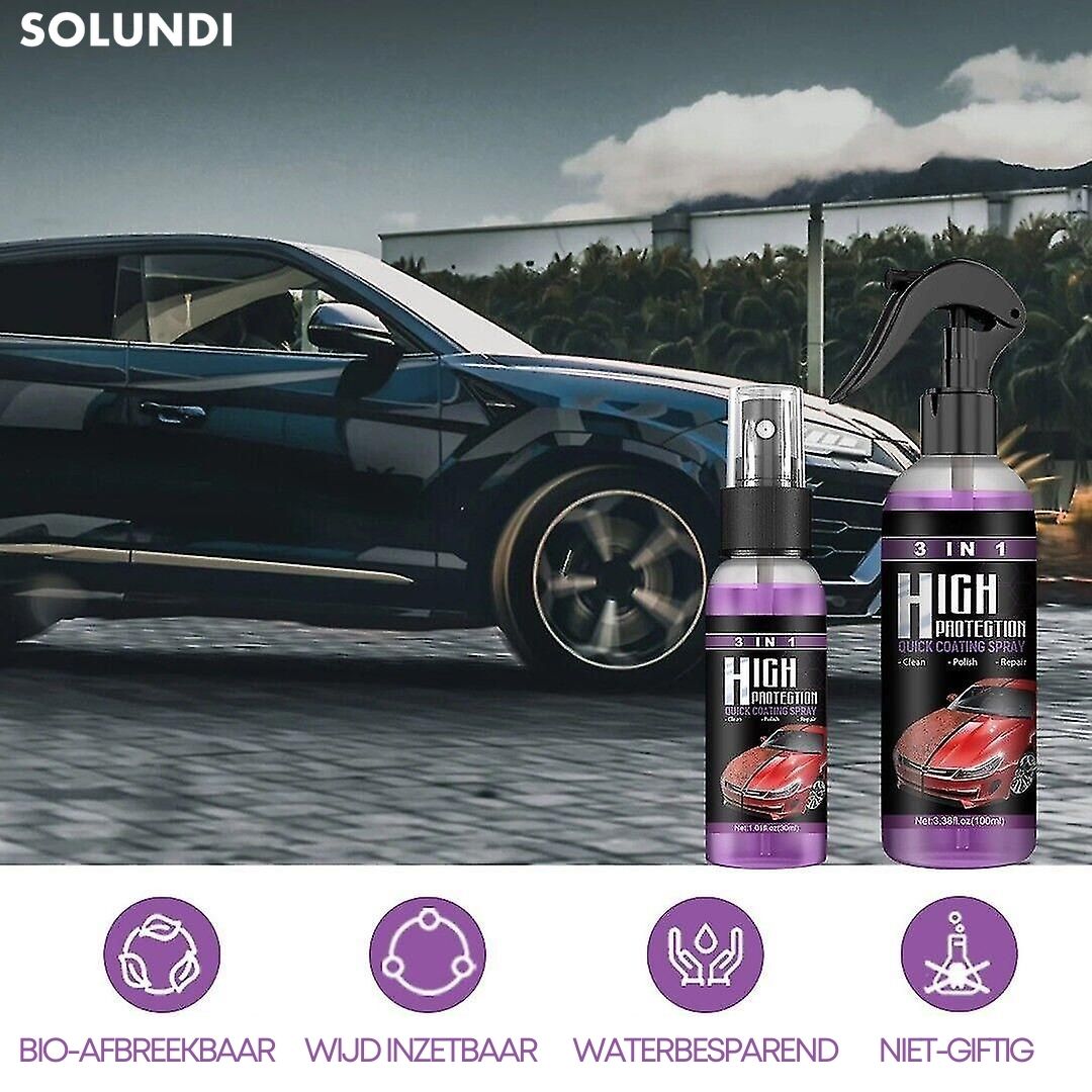 3-in-1 Car Cleaning Spray with Nano Coating for Paint Protection