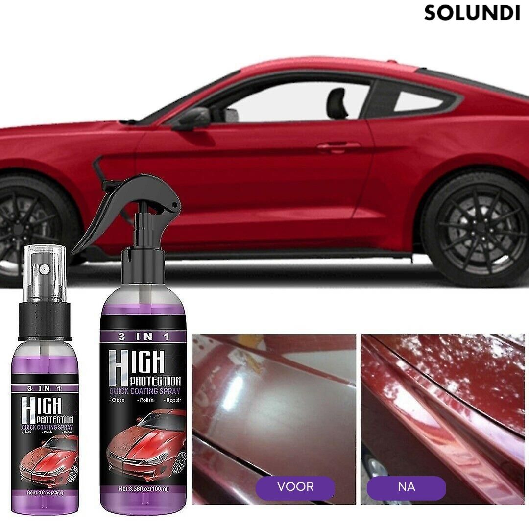3-in-1 Car Cleaning Spray with Nano Coating for Paint Protection