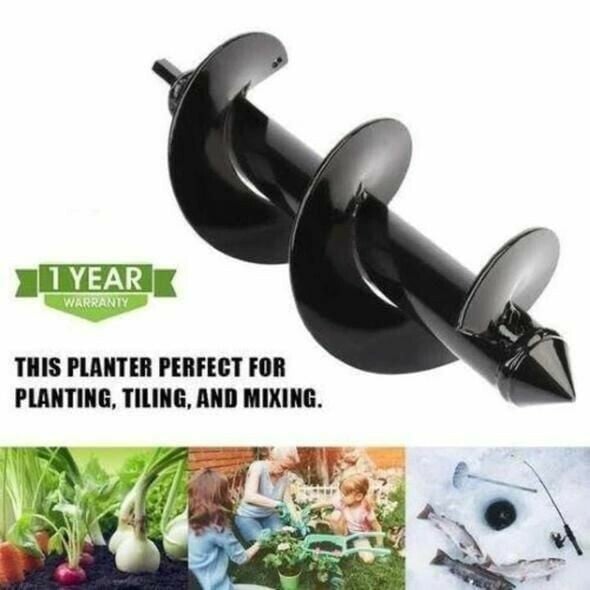 SpiralDrill™ – Heavy-Duty Spiral Auger Drill for Deep Planting Tasks [50% Off]