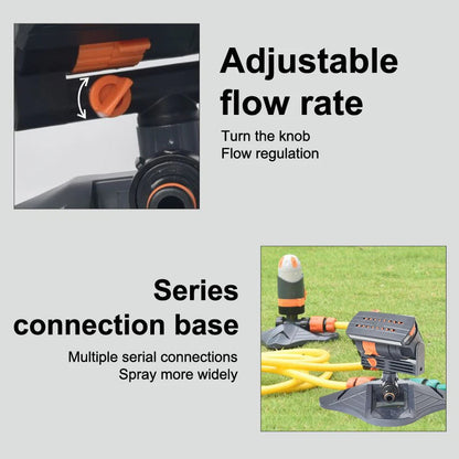 AquaVerde™ – Oscillating Lawn Sprinkler with 16 Nozzles for Even Irrigation [50% Discount]