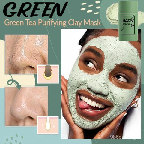 Green Tea Clay Mask Stick for Deep Pore Cleansing – 2 Pack