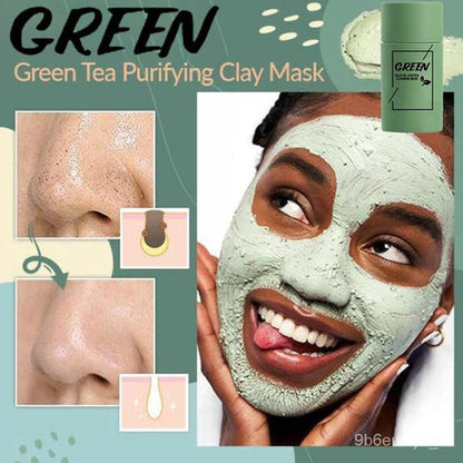 DermaTea – Deep Cleansing Green Tea Mask Stick for Pore-Clear Skin [1 + 1 Free]