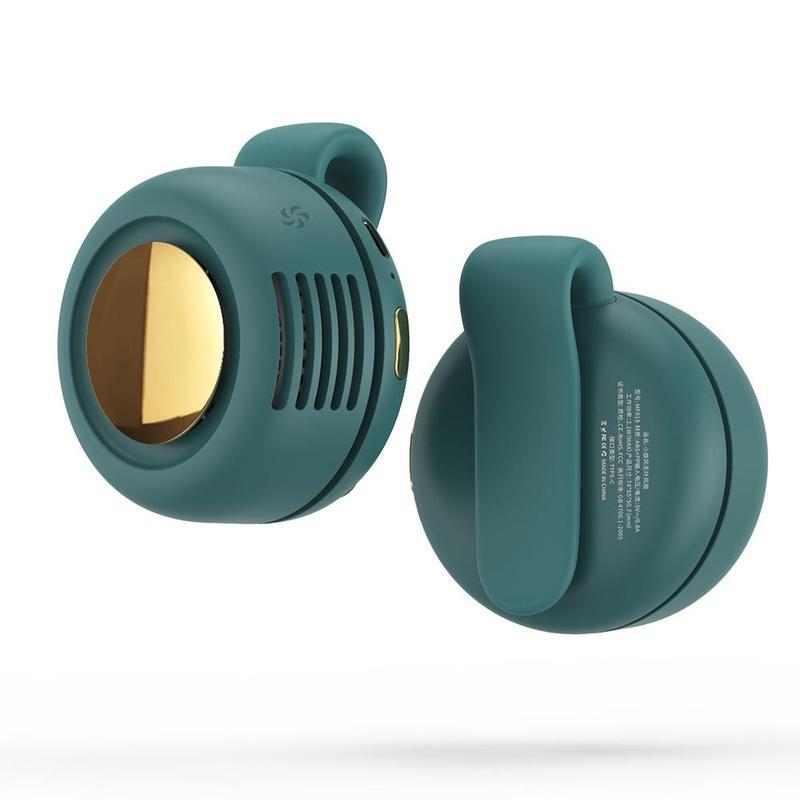 Portable Bladeless Clip Fan for Under Clothing with 23h Battery Life