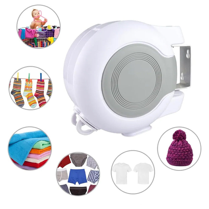 Retractable Clothesline Wall Mounted – 30m Drying Space, Indoor & Outdoor