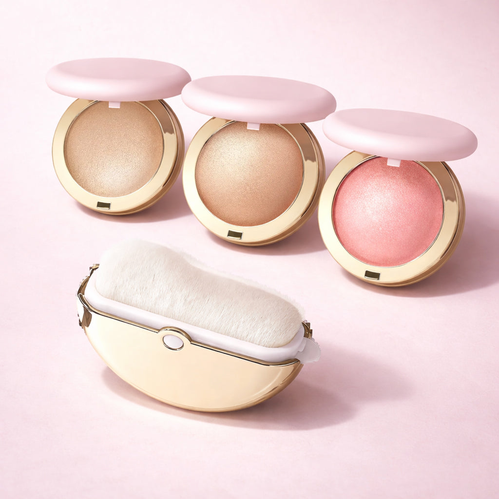 2-in-1 Blush & Highlighter Powder with Hyaluronic Acid & Mirror