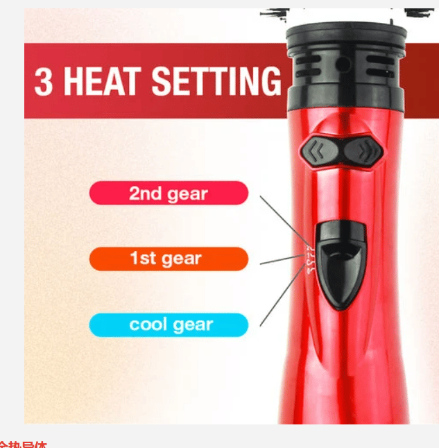 3-in-1 Rotating Hot Air-Hair Styler and Dryer | Effortless Volume & Curls | Professional Hair Styling Tool | GlamTwist Pro