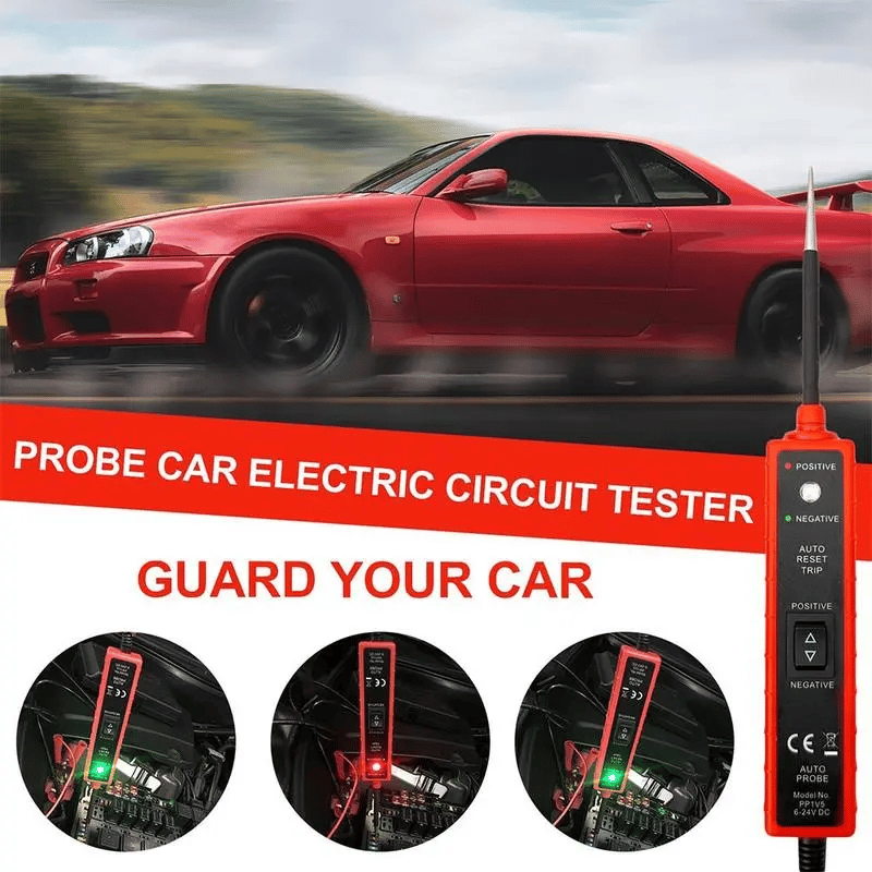 Automotive Circuit Tester Pen 6-24V for Car & Motorcycle Diagnostics