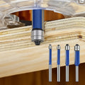 4-Piece Deburring and Polishing Tool Set for Metal, Wood & Plastic