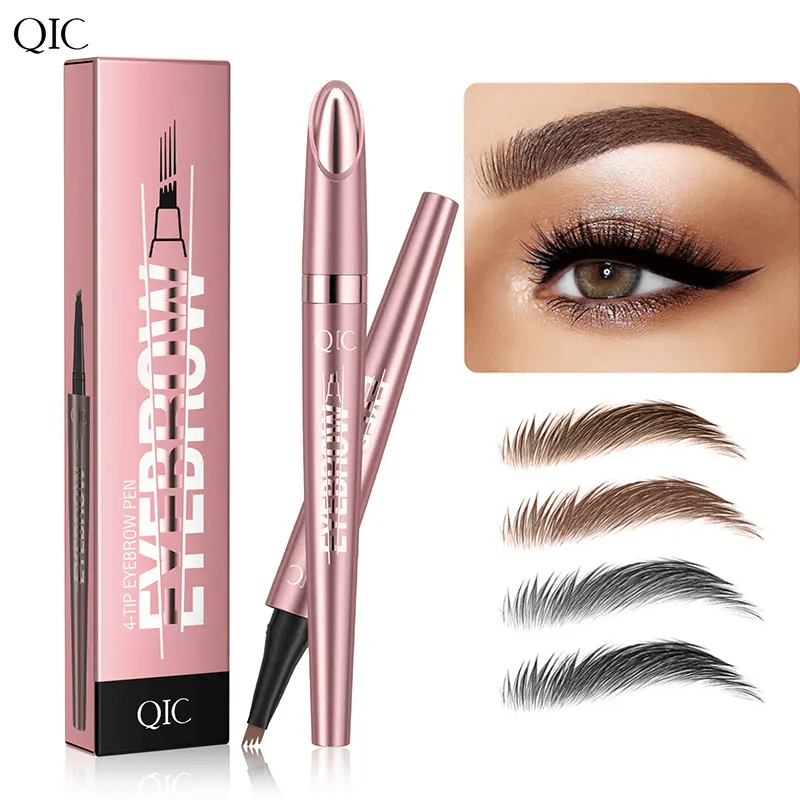 Waterproof Micro Fork Eyebrow Pencil with 4-Point Tip