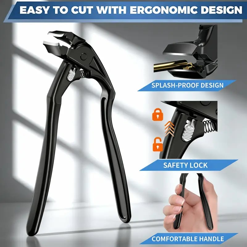 Stainless Steel Nail Clipper with Long Handle for Thick Nails