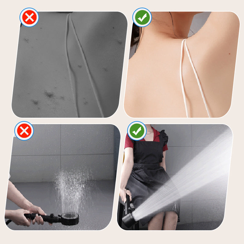 Filtered Shower Head with 4 Spray Modes – Built-In Water Filter