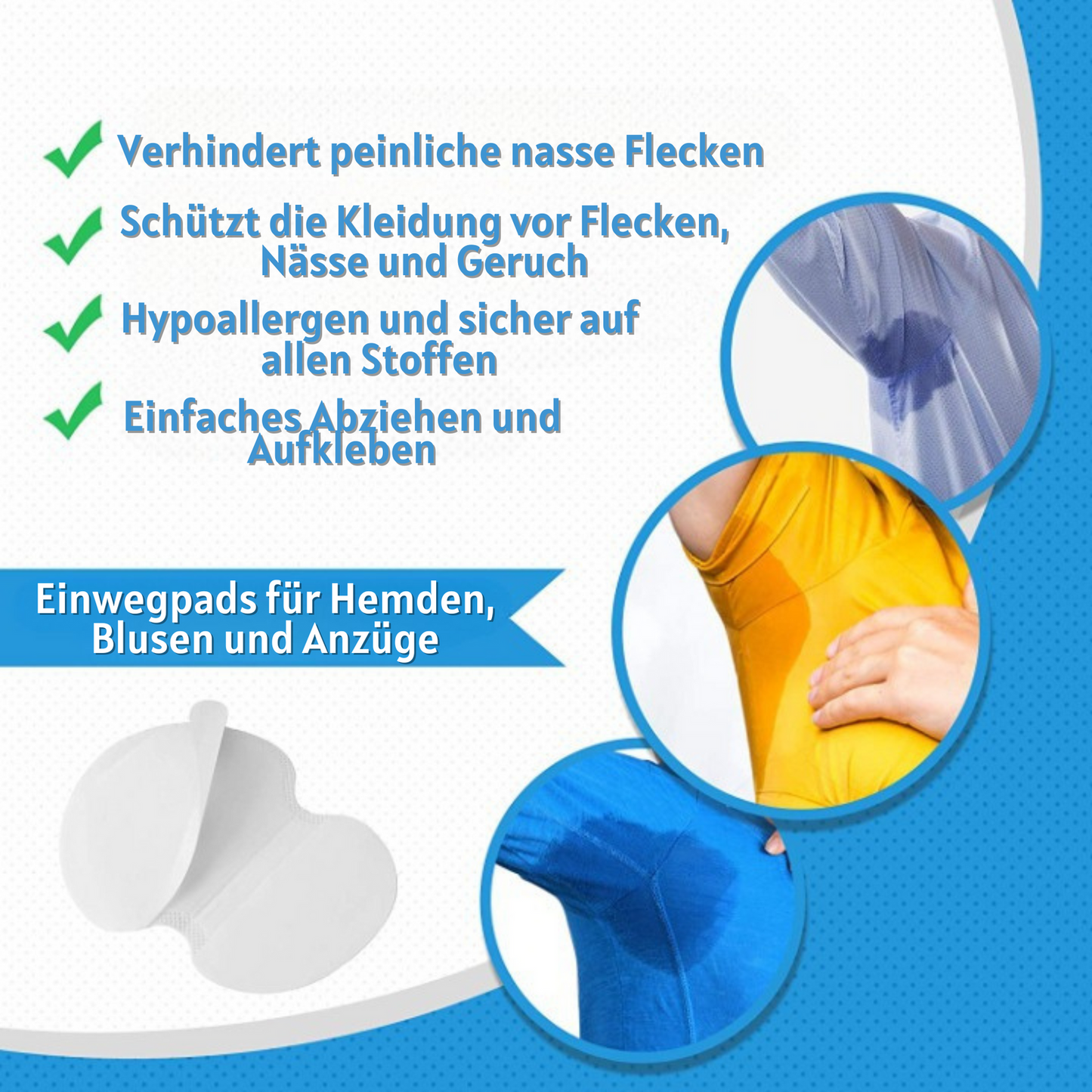 Semfra™ – Disposable Underarm Pads for Safe and Fresh Protection [50% Off]