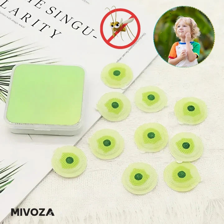Natural Mosquito Repellent Patches – DEET-Free Stickers (20 Pack)