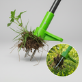 Standing Weed Root Puller Tool with 3-Prong Design for Effortless Garden Work
