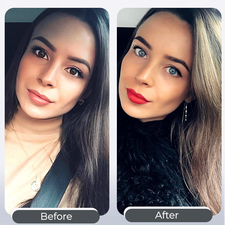 Color Change Eye Drops for Temporary Iris Color Enhancement