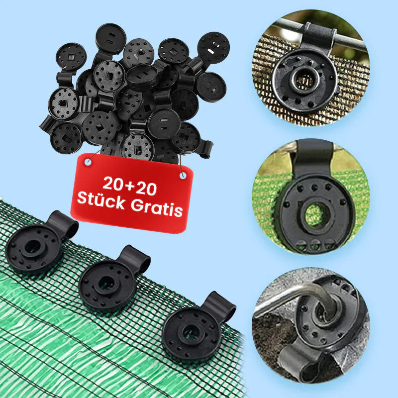 SchutzClip™ Heavy-Duty Shade Cloth Clips — Buy 20 Get 20 Free