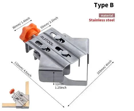 90 Degree Corner Clamp for Woodworking – Right Angle Clamp Set (2 Pack)