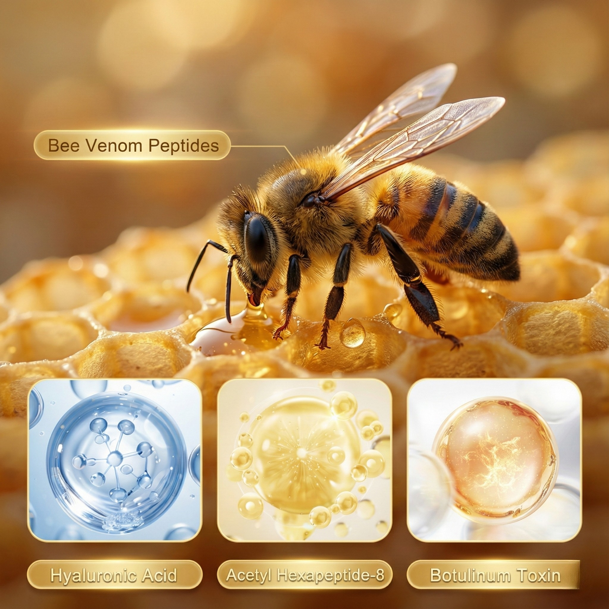 Bee Venom Face Cream for Firming and Wrinkle Smoothing – 20g