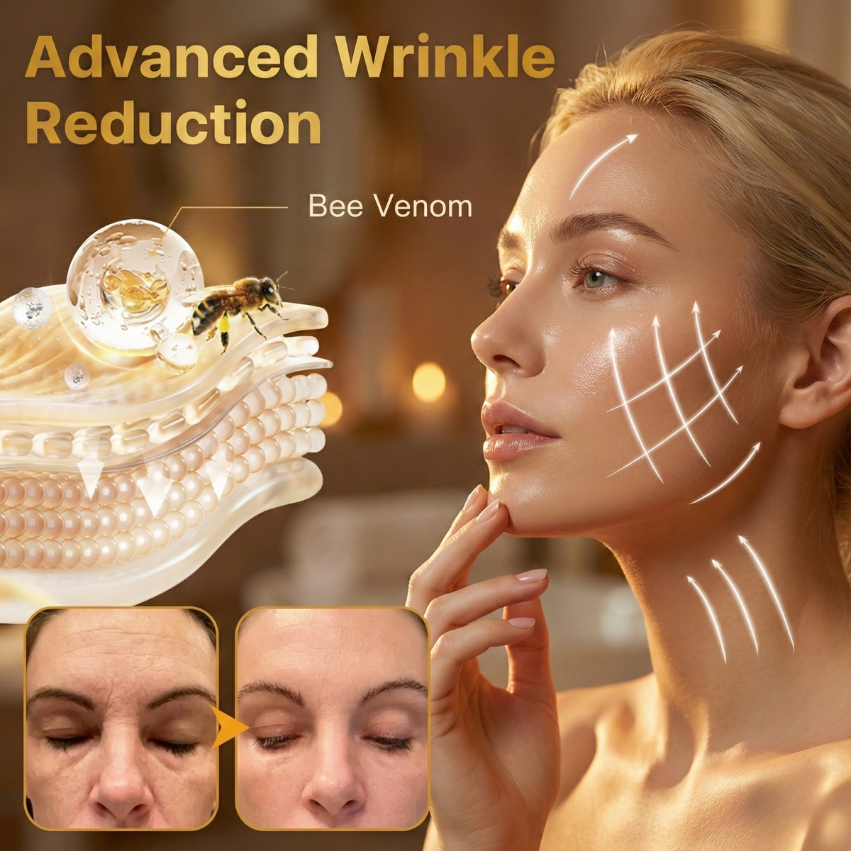 Bee Venom Face Cream for Firming and Wrinkle Smoothing – 20g
