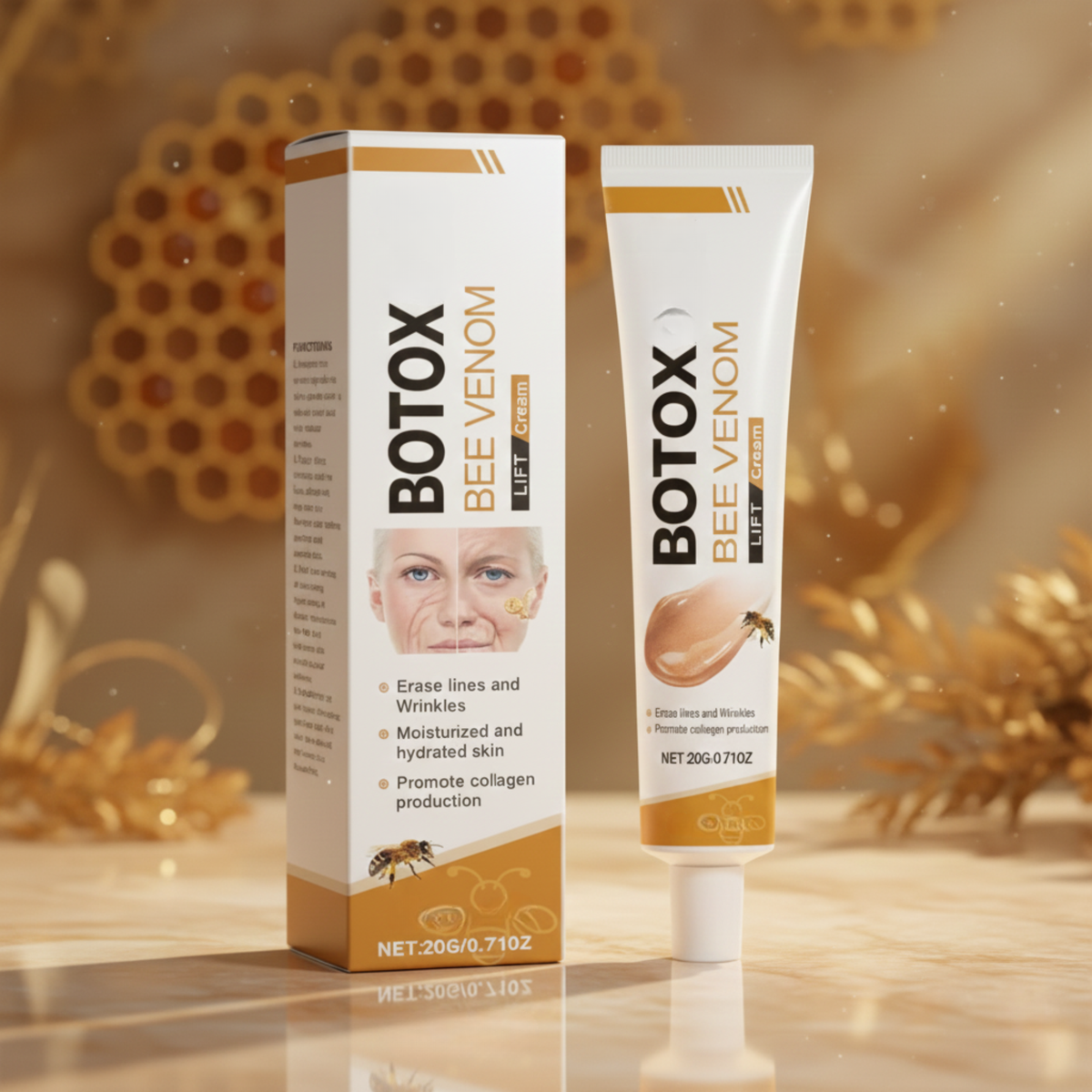 Bee Venom Face Cream for Firming and Wrinkle Smoothing – 20g
