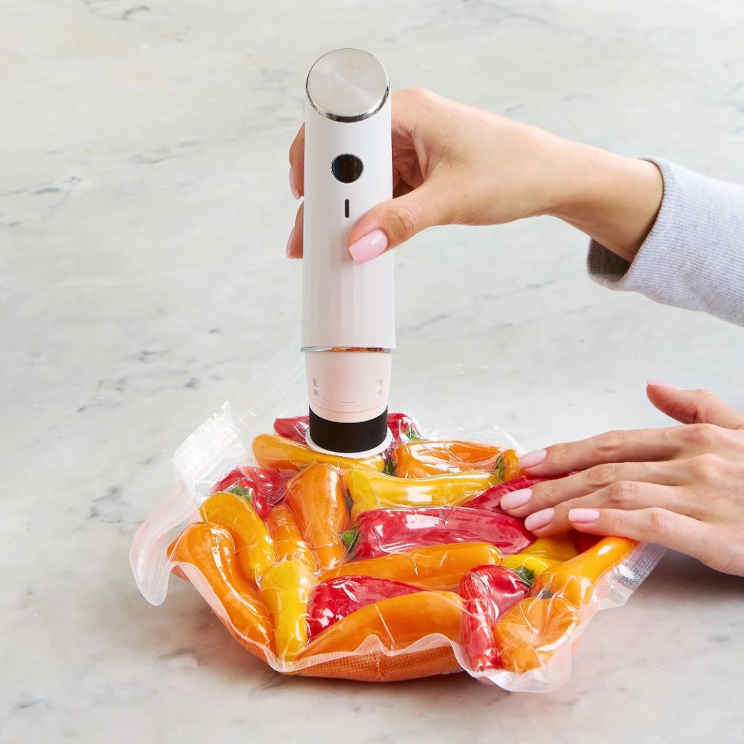 Compact Vacuum Sealer with One-Button Operation for Meal Prep