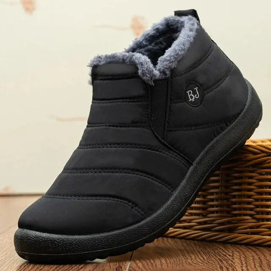 Classic Warm Slip-On Boots with Short Shaft Women