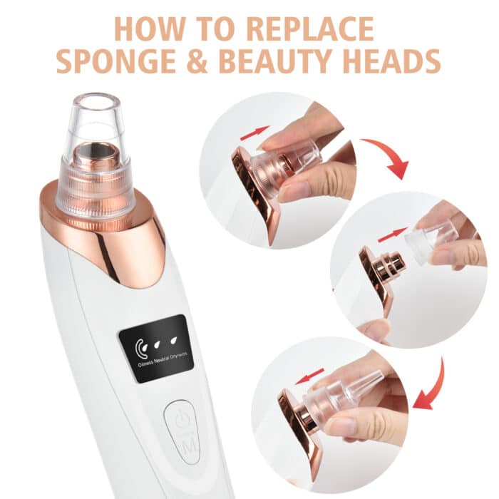 Blackhead Remover Vacuum | Deep Pore Cleanser | Adjustable Suction | Rechargeable | PureLure