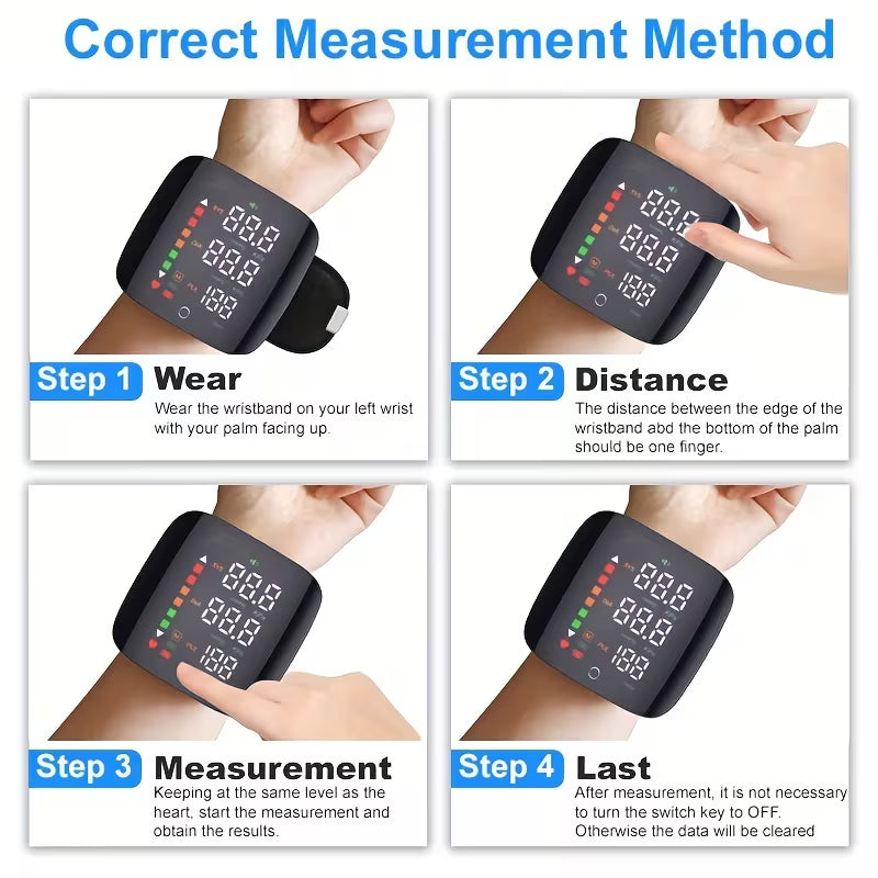Blood Pressure Monitor | Wrist Blood Pressure Monitor | Fast & Accurate Readings | PulseGuard