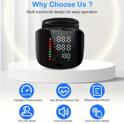 Blood Pressure Monitor | Wrist Blood Pressure Monitor | Fast & Accurate Readings | PulseGuard
