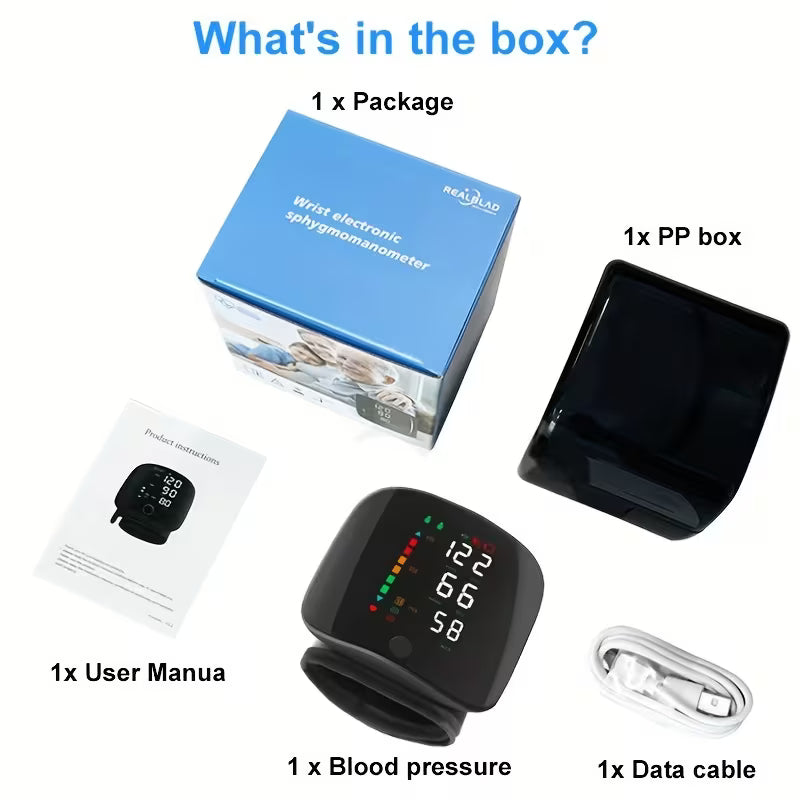 Blood Pressure Monitor | Wrist Blood Pressure Monitor | Fast & Accurate Readings | PulseGuard