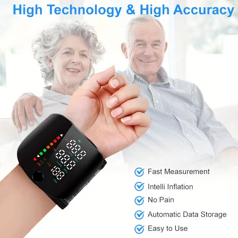 Blood Pressure Monitor | Wrist Blood Pressure Monitor | Fast & Accurate Readings | PulseGuard