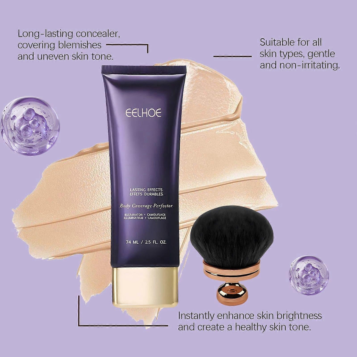 Waterproof Body Concealer Cream – Full Coverage Body Makeup