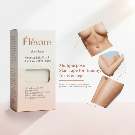 Body Skin Tape | Instant Lift & Firming | Invisible Hold | Sweatproof Support | Élevare