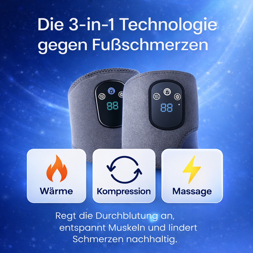 3-in-1 Electric Muscle Massager with Deep Tissue & Vibration Modes