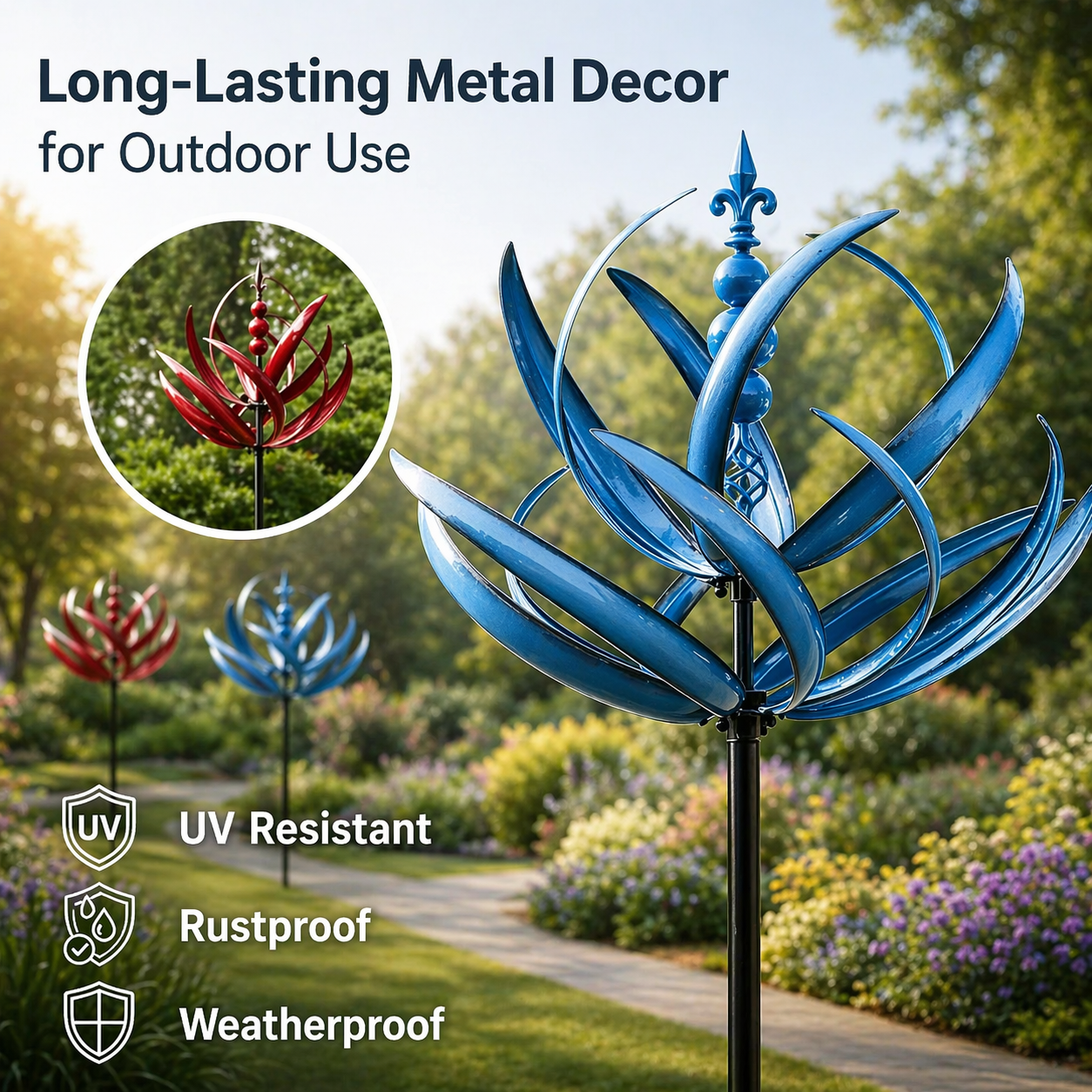 WindBloom – Elegant Garden Decoration with Fascinating Wind Rotation [50% Off]