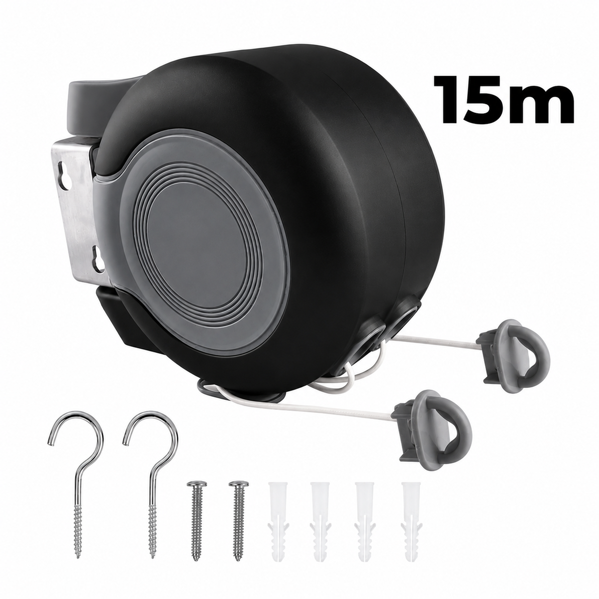 Retractable Clothesline Wall Mounted – 30m Drying Space, Indoor & Outdoor