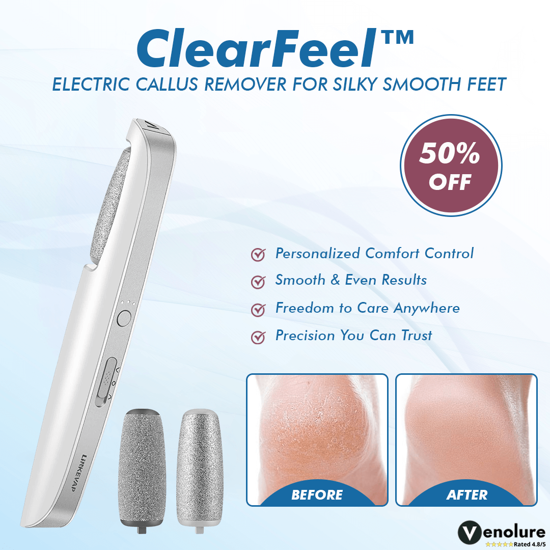 Electric Callus Remover for Feet with 3 Speed Settings & LED Light