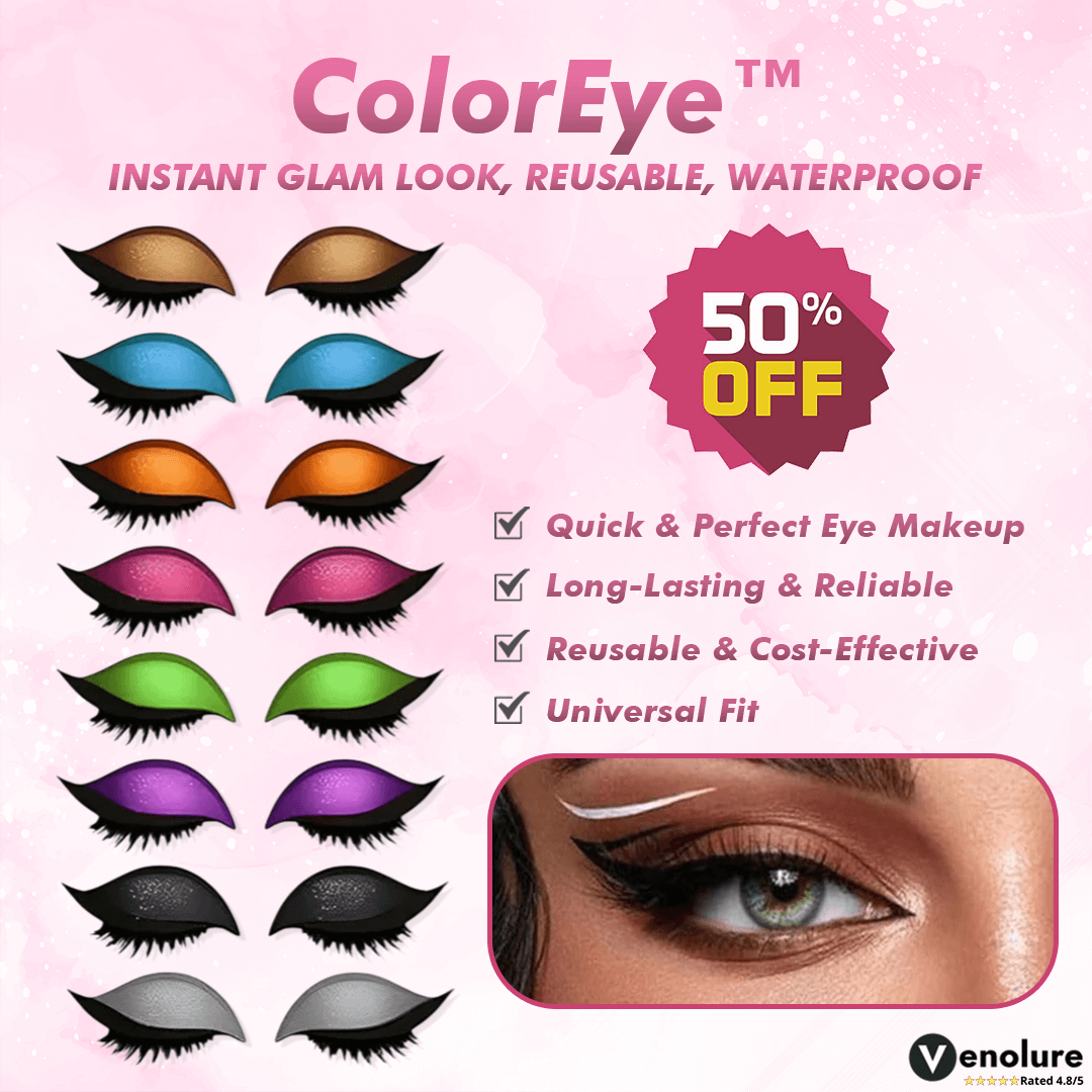 Reusable Peel & Stick Eye Makeup Stickers – Waterproof Instant Glam Look