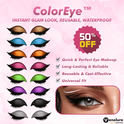 ColorEye™ – Instant Glam Look, Reusable, Waterproof & Fits Every Eye Shape [50% Off]