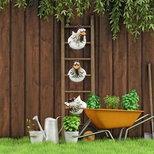 HappyChicken™ Resin Garden Chicken Ornament — 50% Off