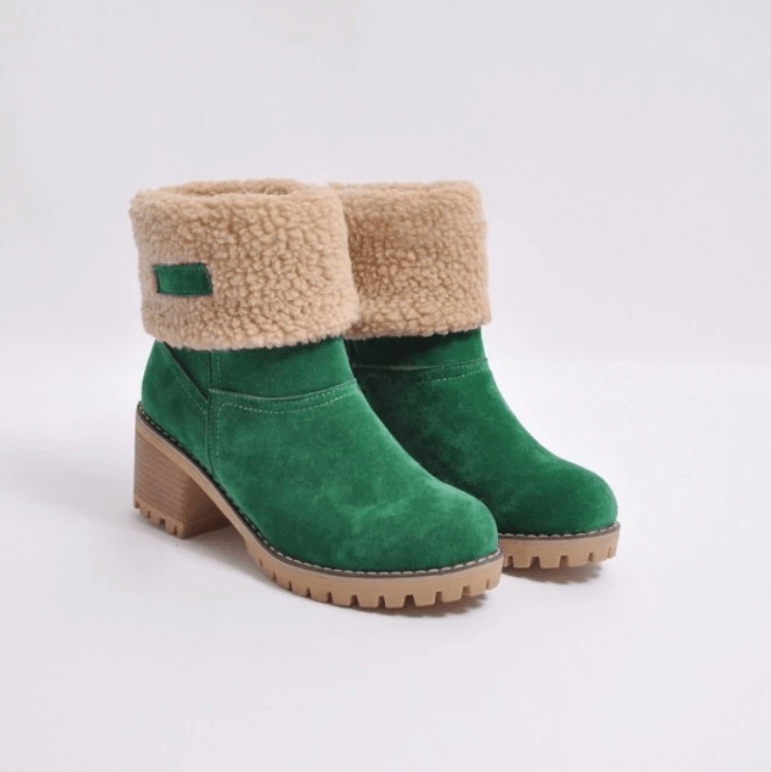 Winter Warm Women Boots Cozy Heel Fit