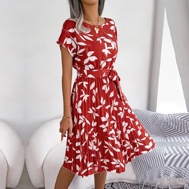 Spring Floral Midi Dress