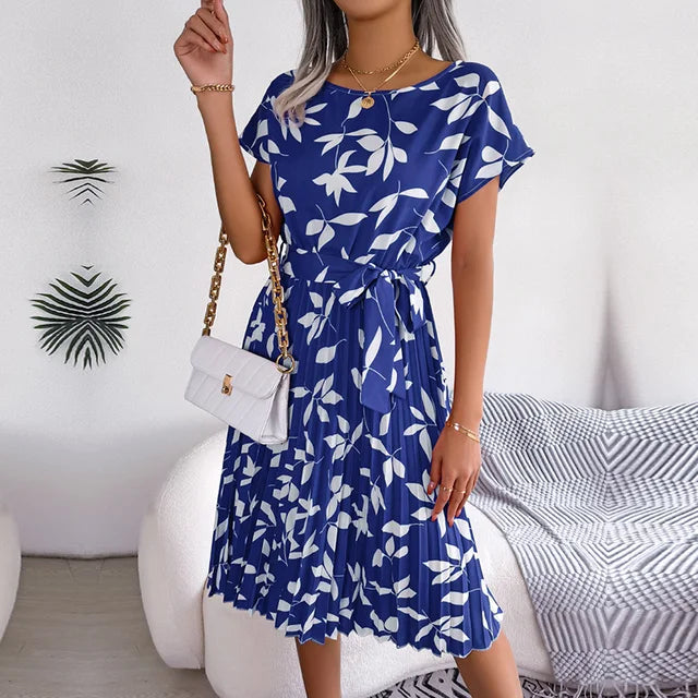 Spring Floral Midi Dress