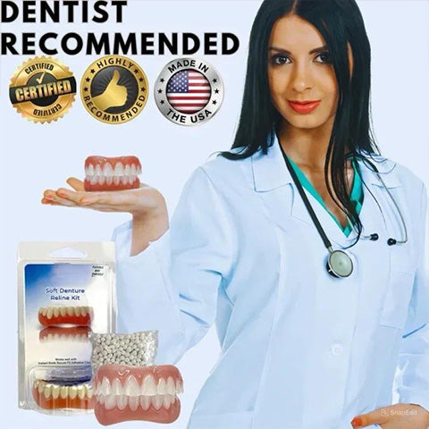 Dental Prosthesis Silicone Set | Custom-Fit Denture Liner | Soft & Non-Toxic Comfort Gel
