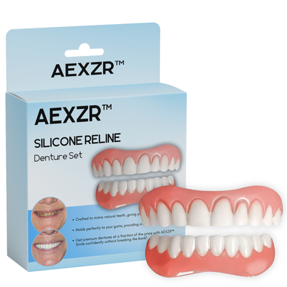 Denture Reline Kit | Silicone Secure Fit | Custom Moldable | DentureComfort Flex