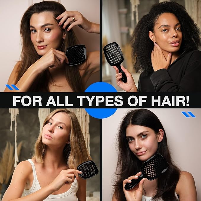 Detangling Hair Brush | Pain-Free Brushing | Anti-Static Design | All Hair Types | KnotKlear